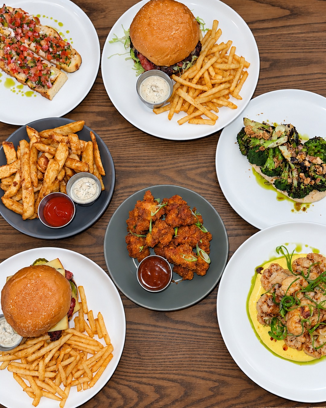 A selection of plates from The Publican Prestons new menu